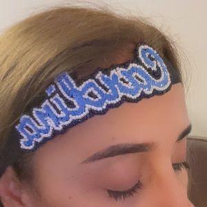 University of North Carolina Tar Heels sequined and beaded headband